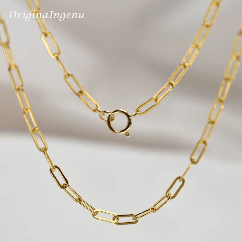 14K Gold Filled Necklace Handmade Gold Choker Boho Chain Collier Femme Kolye Collares Women Jewelry Necklace for Women
