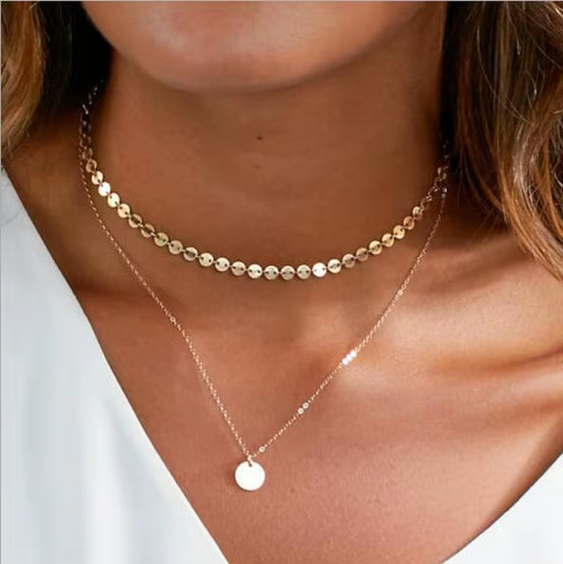 Aihua High Quality Clavicle Chain Jewelry Gold Silver Color Bird Pigeon Hearts Stars Choker Necklaces for Women Daily Collares
