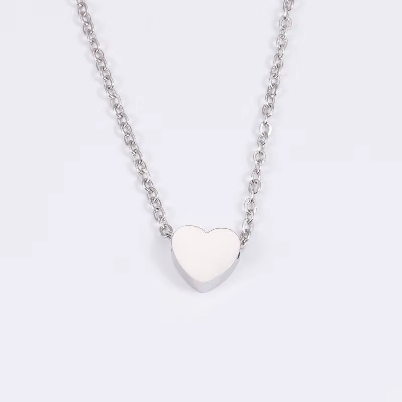 New Minimalist Clavicle Necklaces for Women Tiny Heart LOVE Necklaces Dainty Fashion Jewelry Beach Summer Collares Bijoux