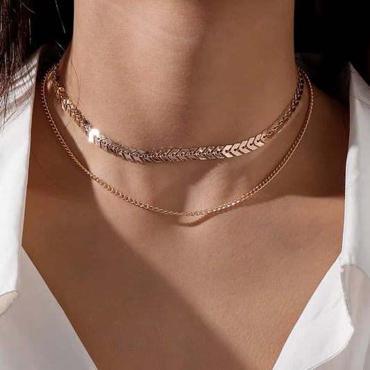 Silver Color Cross Necklaces & Pendants for Women Choker Clavicle Chain Jewelry Femme Bijoux Collares