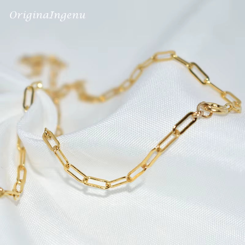 14K Gold Filled Necklace Handmade Gold Choker Boho Chain Collier Femme Kolye Collares Women Jewelry Necklace for Women