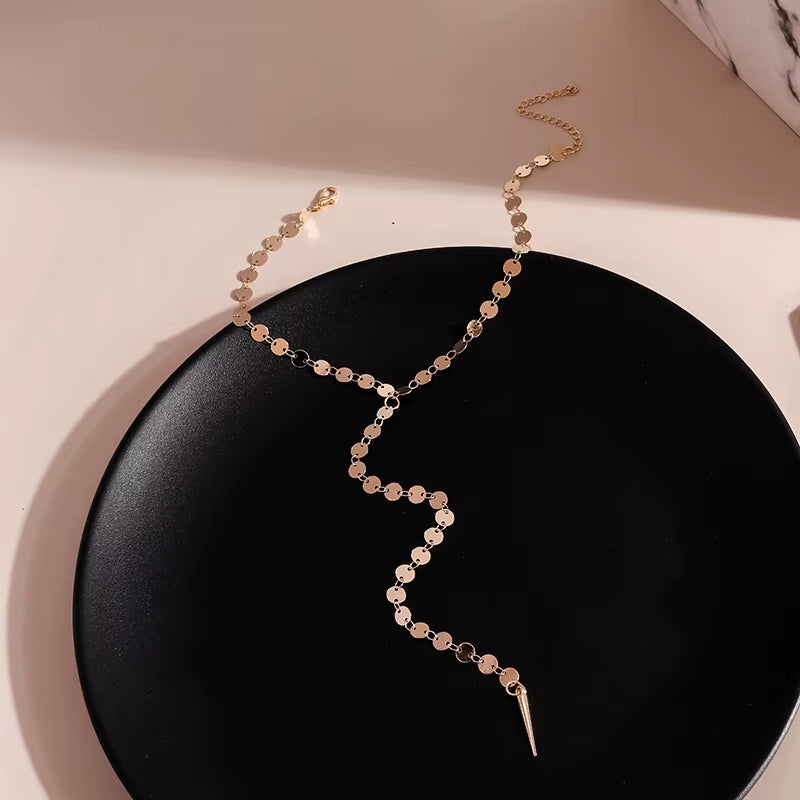 Silver Color Cross Necklaces & Pendants for Women Choker Clavicle Chain Jewelry Femme Bijoux Collares