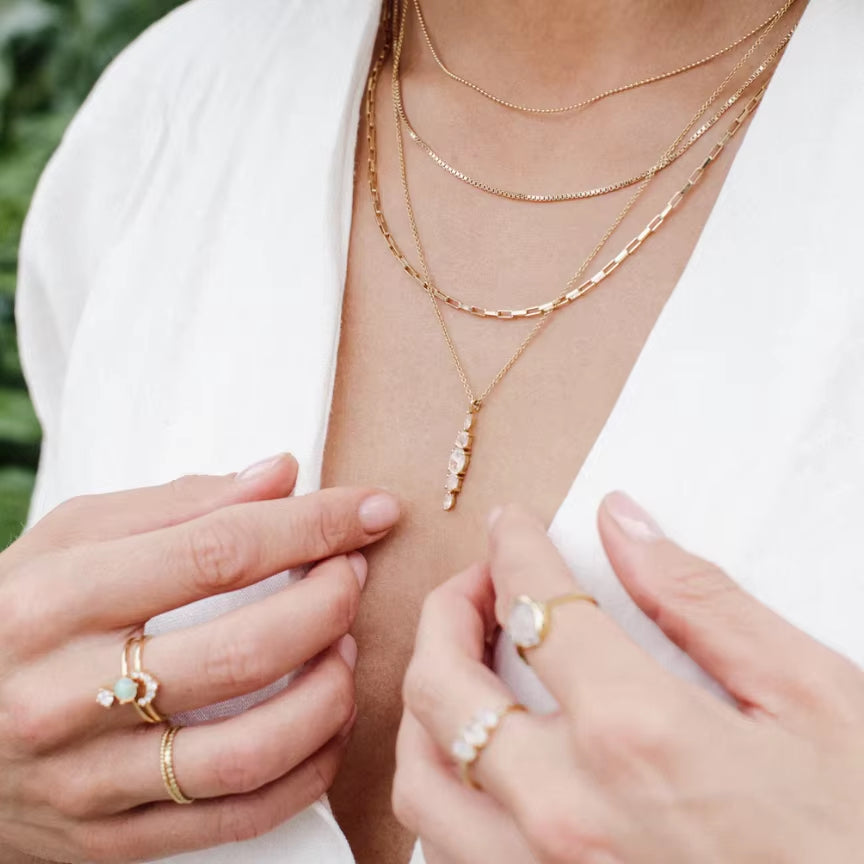 14K Gold Filled Chain Necklace Handmade Gold Choker Boho Chain Collier Femme Kolye Collares Women Jewelry Necklace for Women